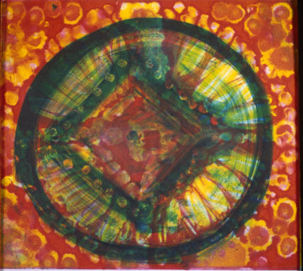 "Circle", Monotype print